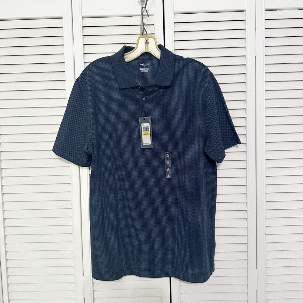 VanHeusen NWT Nautica Men's Dark Navy Short-Sleeve Polo